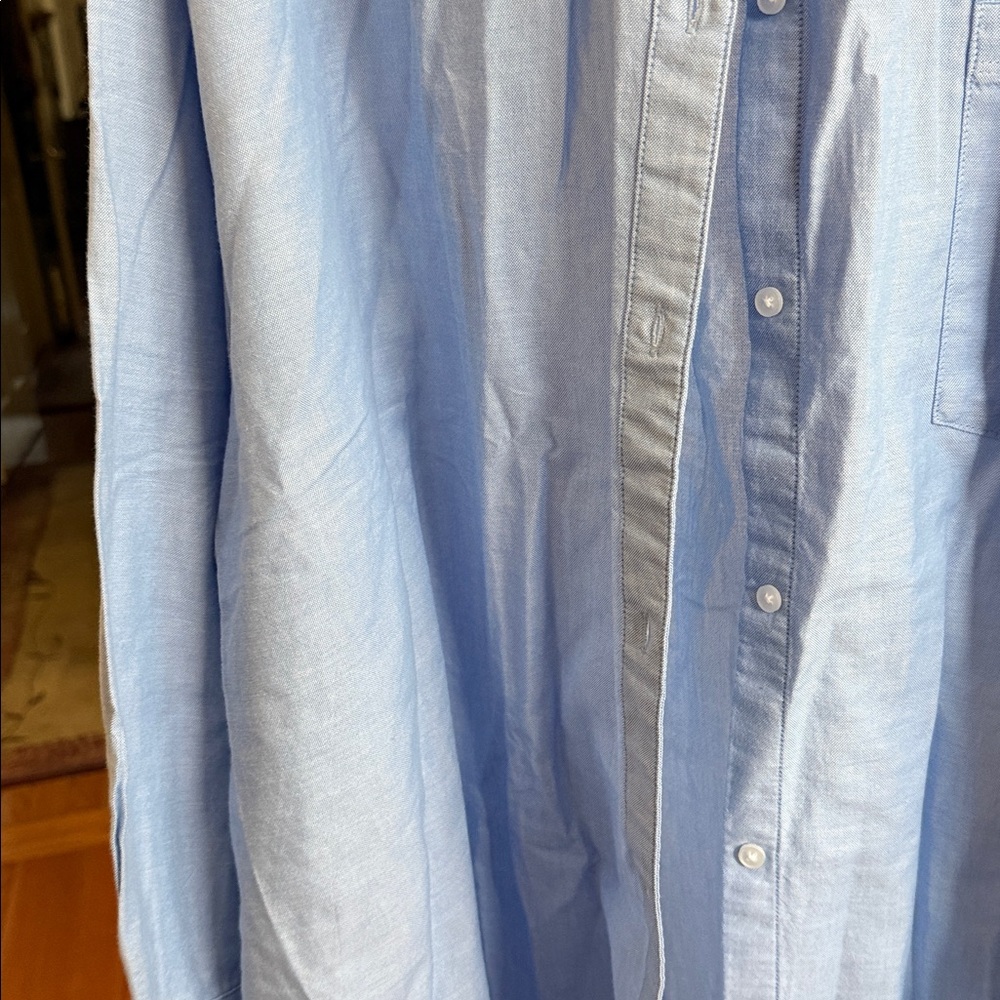 Old Navy boyfriend shirt 4 x NWOT Oxford light blue button down - Picture 6 of 9